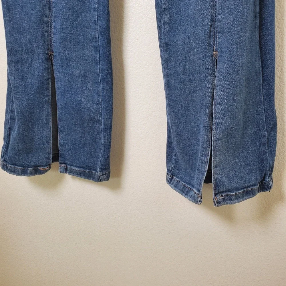 By Habitual Girls Stretch Denim Split Seam Hem Bootcut Flare Jeans Tween Size 16